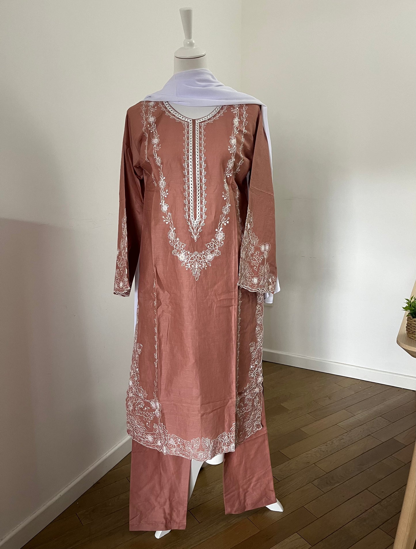 Salwar Kameez Marwa - vieux rose