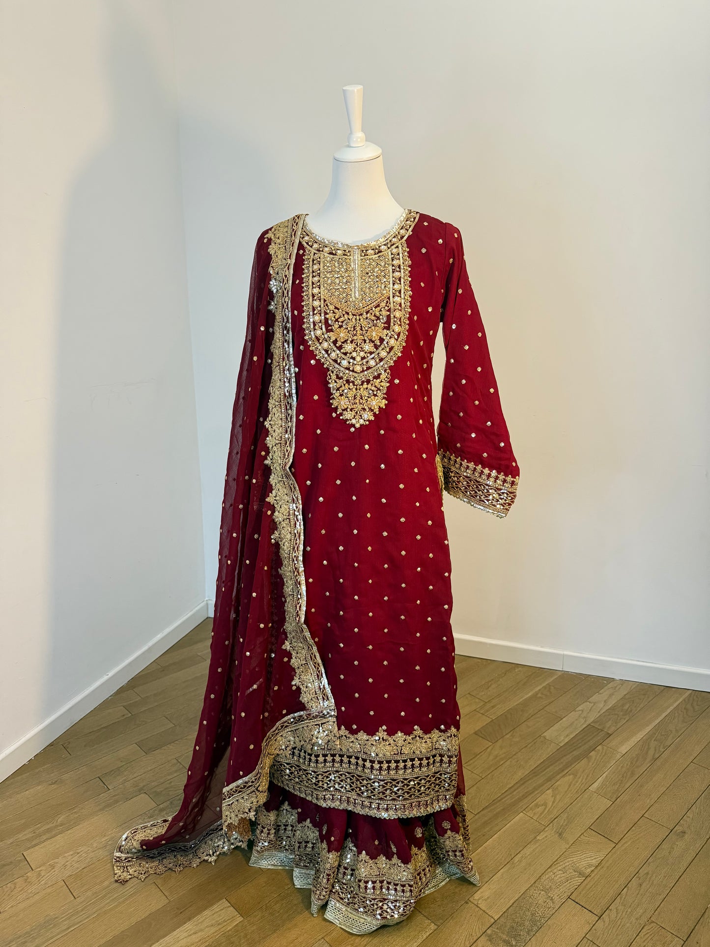 Salwar Kameez Naina rouge